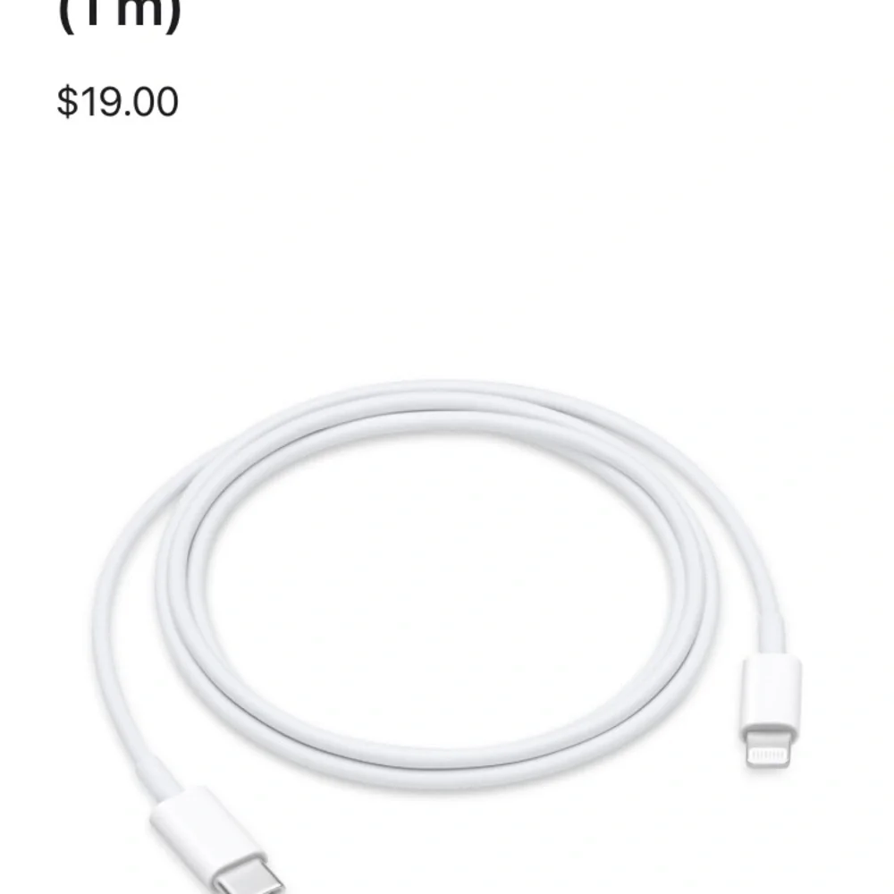 Apple USB-C to Lightning Cable (1 m) Like New 1 Meter Syncing Charging iOS
